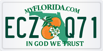 FL license plate ECZQ71