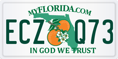 FL license plate ECZQ73