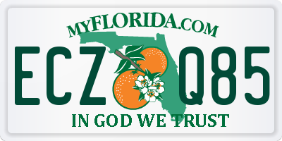 FL license plate ECZQ85