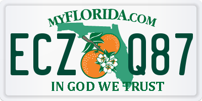 FL license plate ECZQ87