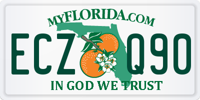 FL license plate ECZQ90