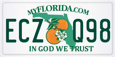 FL license plate ECZQ98