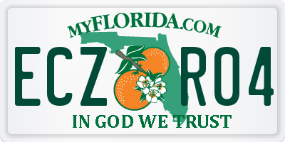 FL license plate ECZR04