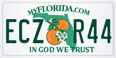 FL license plate ECZR44