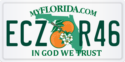 FL license plate ECZR46