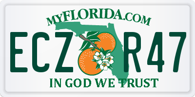FL license plate ECZR47