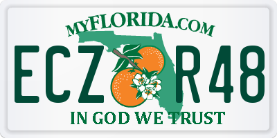 FL license plate ECZR48