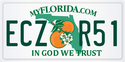 FL license plate ECZR51