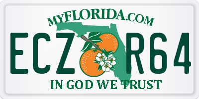 FL license plate ECZR64