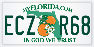 FL license plate ECZR68