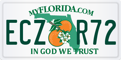 FL license plate ECZR72