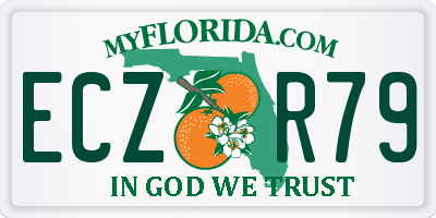 FL license plate ECZR79