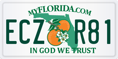 FL license plate ECZR81
