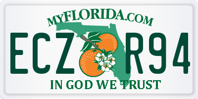 FL license plate ECZR94