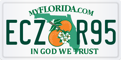 FL license plate ECZR95