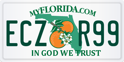 FL license plate ECZR99