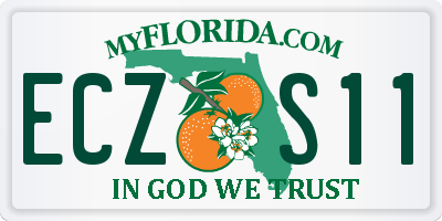 FL license plate ECZS11