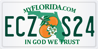 FL license plate ECZS24