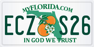 FL license plate ECZS26