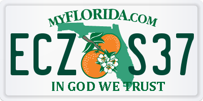 FL license plate ECZS37