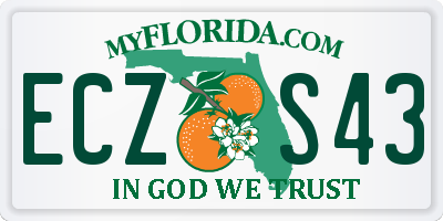 FL license plate ECZS43