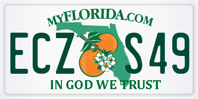 FL license plate ECZS49