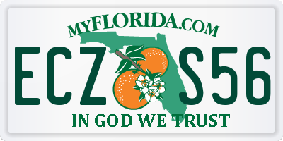 FL license plate ECZS56