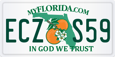 FL license plate ECZS59