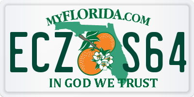 FL license plate ECZS64