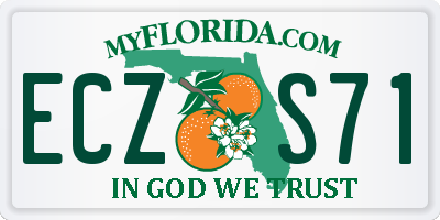 FL license plate ECZS71