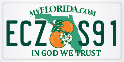 FL license plate ECZS91