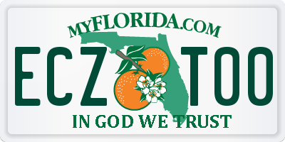 FL license plate ECZT00