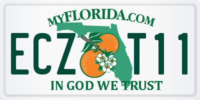 FL license plate ECZT11