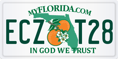 FL license plate ECZT28