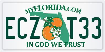 FL license plate ECZT33