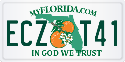 FL license plate ECZT41