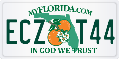 FL license plate ECZT44