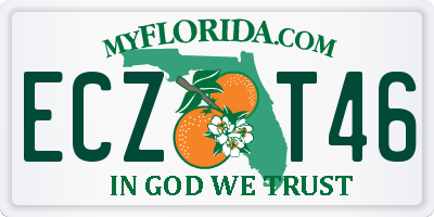 FL license plate ECZT46