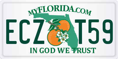 FL license plate ECZT59