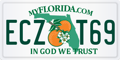 FL license plate ECZT69