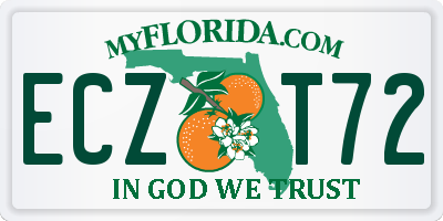 FL license plate ECZT72