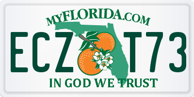 FL license plate ECZT73