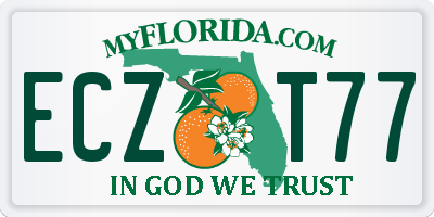 FL license plate ECZT77
