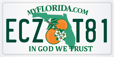FL license plate ECZT81
