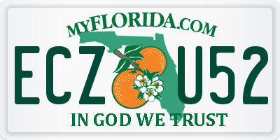 FL license plate ECZU52