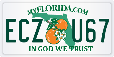 FL license plate ECZU67