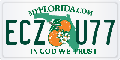 FL license plate ECZU77
