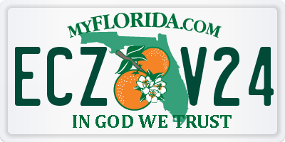FL license plate ECZV24