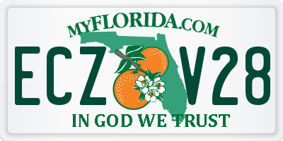 FL license plate ECZV28