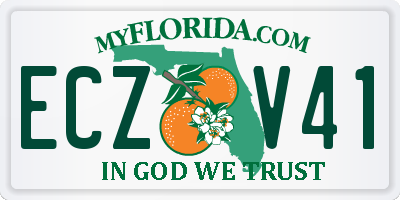 FL license plate ECZV41